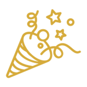 Party cleaning icon